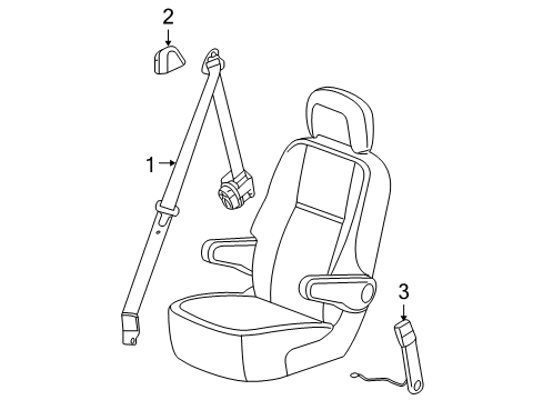2005 Pontiac Montana Seat Belt Diagram