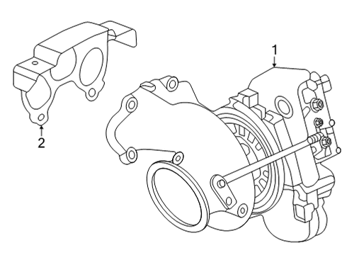 2022 Cadillac CT4 Exhaust Manifold Diagram