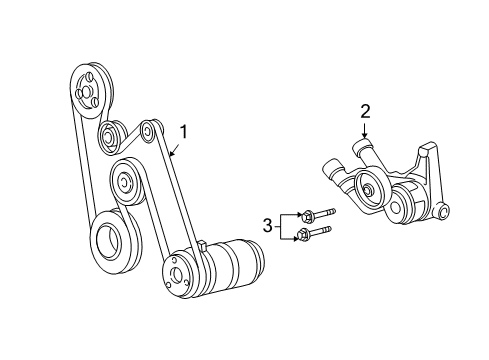 2003 Buick Park Avenue Belts & Pulleys Diagram