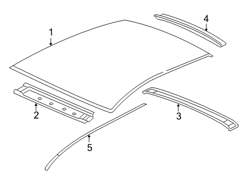 2005 Chevy Cobalt Rear Header Diagram for 22692033