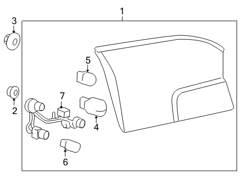 2010 GMC Terrain Tail Lamps Diagram