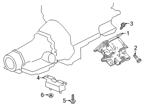 2020 Chevy Silverado 2500 HD Engine & Trans Mounting Diagram