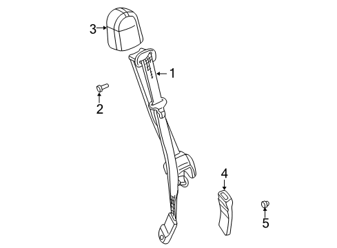 2001 GMC Sierra 3500 Front Seat Belts Diagram