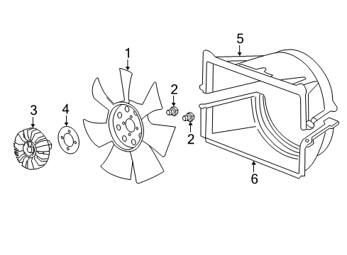 2016 GMC Sierra 2500 HD Cooling System, Radiator, Water Pump, Cooling Fan Diagram 3 - Thumbnail