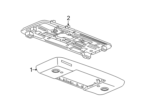 2007 Saturn Outlook Overhead Console Diagram 3 - Thumbnail