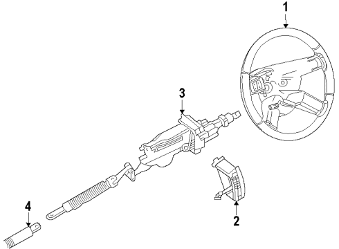 1986 Chevy Monte Carlo Side Molding, Front Diagram for 20657090