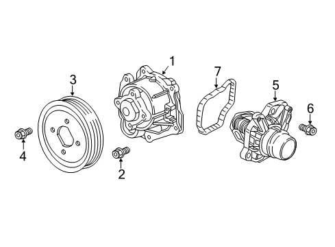 2017 Buick Cascada Cooling System, Radiator, Water Pump, Cooling Fan Diagram