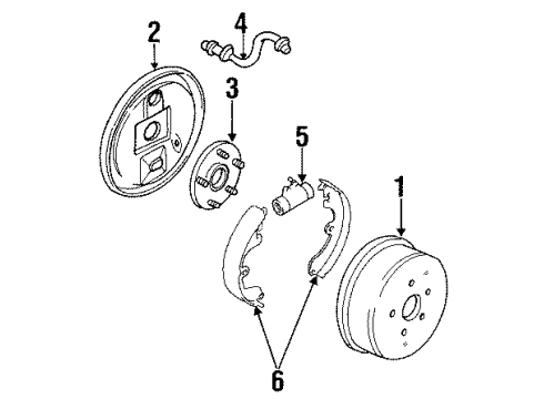 1995 Chevy Monte Carlo Brake Components Diagram