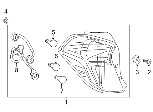 2022 Chevy Spark Tail Lamps Diagram