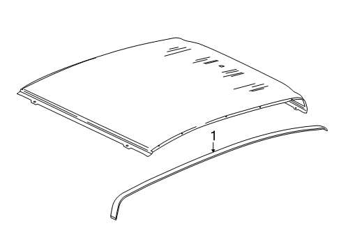 2021 GMC Canyon Exterior Trim - Cab Diagram