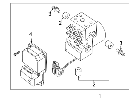 2005 Pontiac GTO ABS Components Diagram