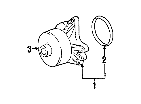 2000 Chevy Prizm Cooling System, Radiator, Water Pump, Cooling Fan Diagram