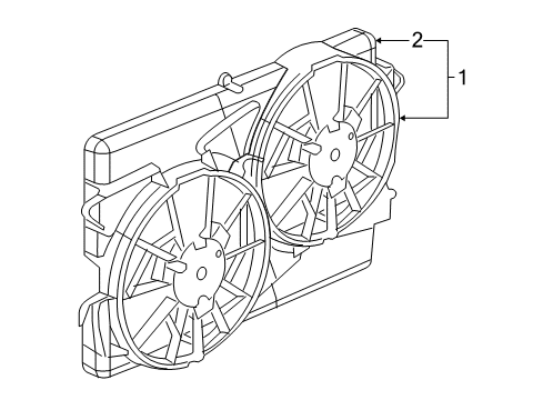 2005 Saturn Ion Cooling System, Radiator, Water Pump, Cooling Fan Diagram