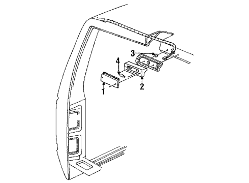 1990 Chevy C3500 Cargo Lamps Diagram