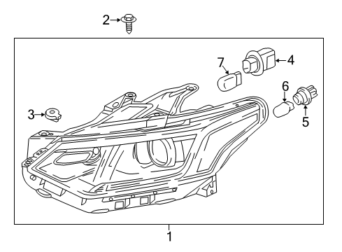 2019 Chevy Traverse Headlamps Diagram