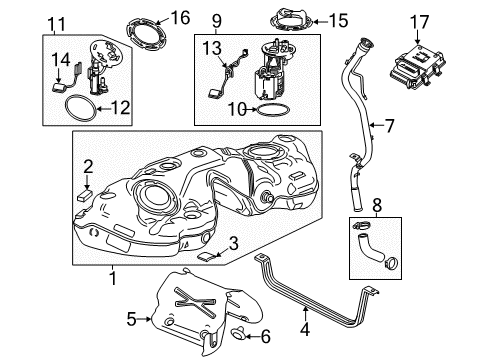 2016 Cadillac CTS Fuel Supply Diagram