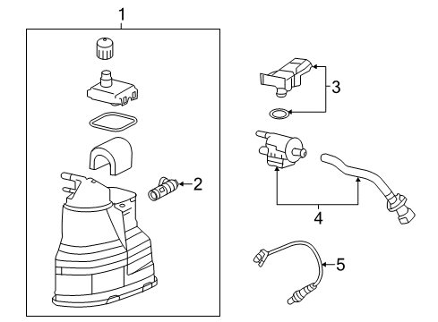 2014 Cadillac XTS Emission Components Diagram
