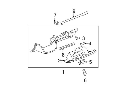 2013 Chevy Avalanche Glove Box Diagram