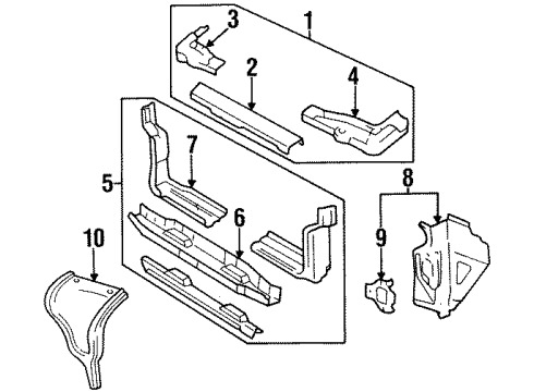 1994 Chevy Corsica Radiator Support Diagram