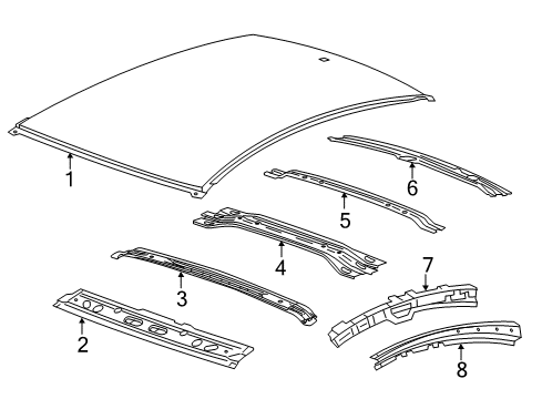 2016 Buick Verano Roof & Components Diagram 2 - Thumbnail