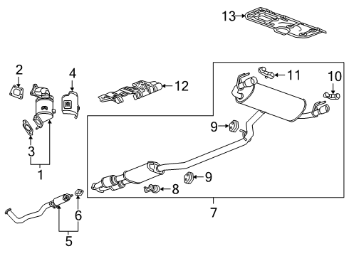 2021 Chevy Blazer Exhaust Components Diagram