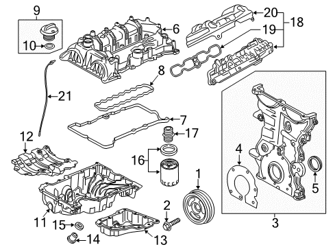 2024 Chevy Malibu Engine Parts Diagram