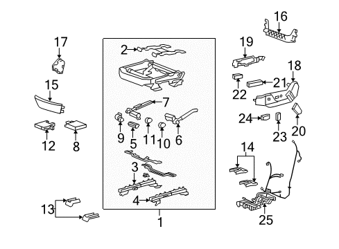 2011 Cadillac CTS Tracks & Components Diagram