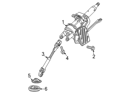 2023 Chevy Trailblazer Steering Column Assembly Diagram