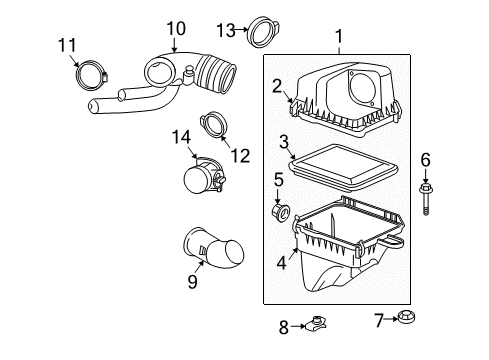 2008 Pontiac Torrent Air Intake Diagram