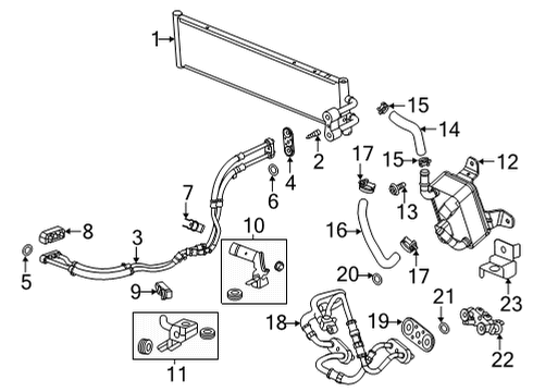 2021 Cadillac CT4 Trans Oil Cooler Diagram