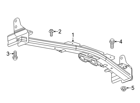 2016 GMC Sierra 2500 HD Trailer Hitch Components Diagram