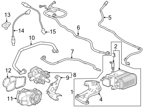 2023 GMC Canyon Emission Components Diagram