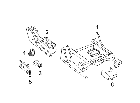 2003 Cadillac Escalade ESV Tracks & Components Diagram 5 - Thumbnail