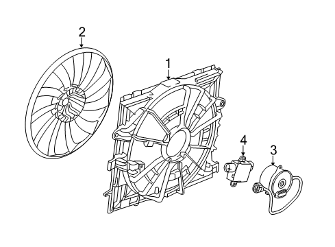 2016 Cadillac CTS Cooling System, Radiator, Water Pump, Cooling Fan Diagram 7 - Thumbnail
