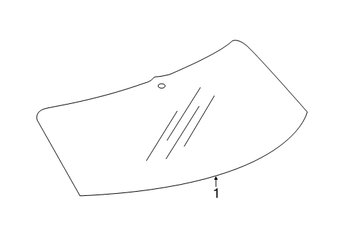 2024 Cadillac XT4 Glass - Lift Gate Diagram
