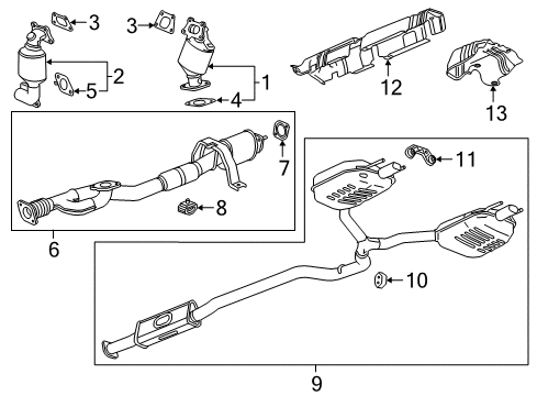 2020 Buick Regal Sportback Exhaust Components Diagram 2 - Thumbnail