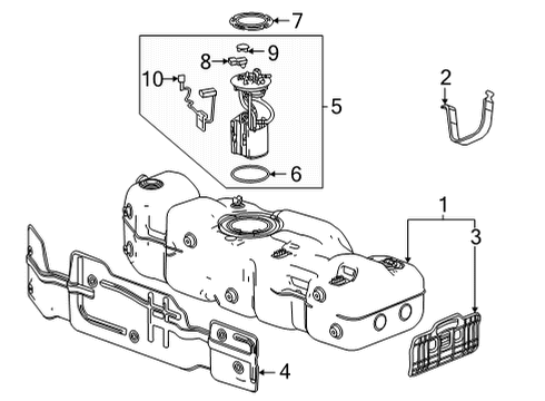 2021 GMC Yukon XL Fuel Supply Diagram