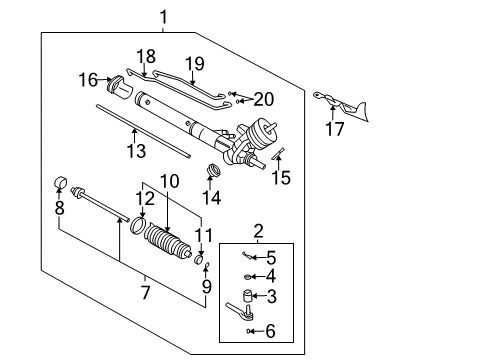 2002 Cadillac DeVille Oil Line, Passenger Side Diagram for 26087551