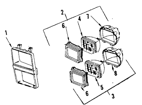 1986 GMC Jimmy Headlamps Diagram