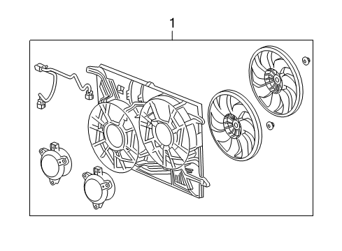 2011 Buick Enclave Cooling System, Radiator, Water Pump, Cooling Fan Diagram