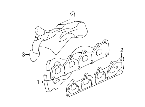 2009 Chevy HHR Exhaust Manifold Diagram 3 - Thumbnail