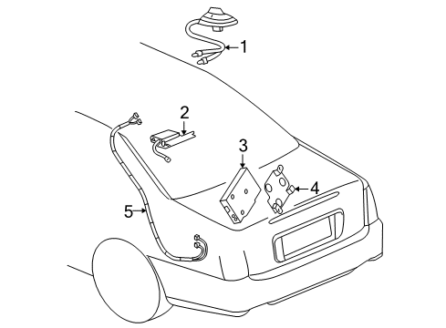 2003 Cadillac Seville Module Diagram for 9389016
