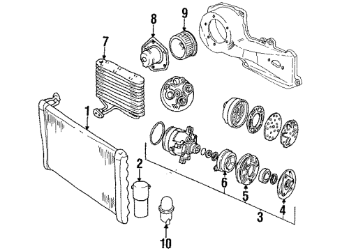 1988 Chevy Corsica Temperature Sensor Diagram for 14078916
