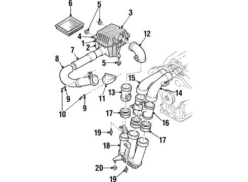 2000 Cadillac Catera Powertrain Control Diagram