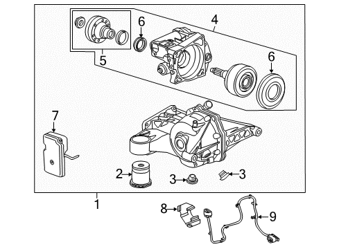 Seal Kit, Differential Clutch Diagram for 13334079