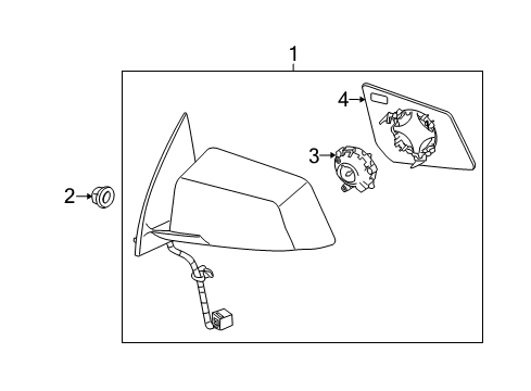 2009 Saturn Outlook Mirrors, Electrical Diagram 2 - Thumbnail