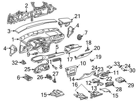 2005 Chevy Classic Instrument Panel Diagram