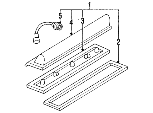 1993 Cadillac Seville License Lamps Diagram