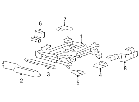 2007 Cadillac DTS Tracks & Components Diagram