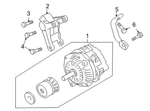 2009 Pontiac G8 Alternator Diagram 2 - Thumbnail